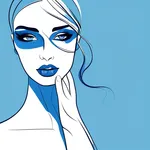 blue makeup image